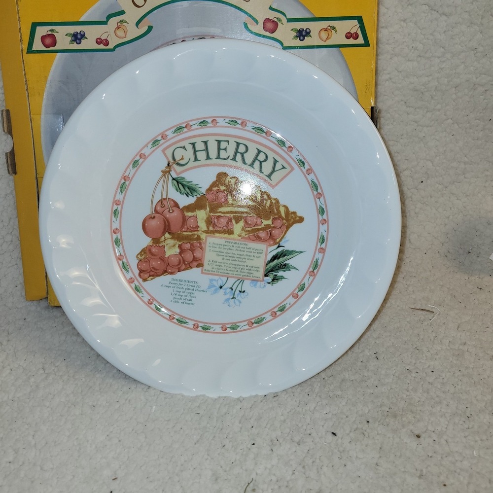 Himark Korea‎ Golden Pie Collection Pie Plate Dish Cherry Recipe